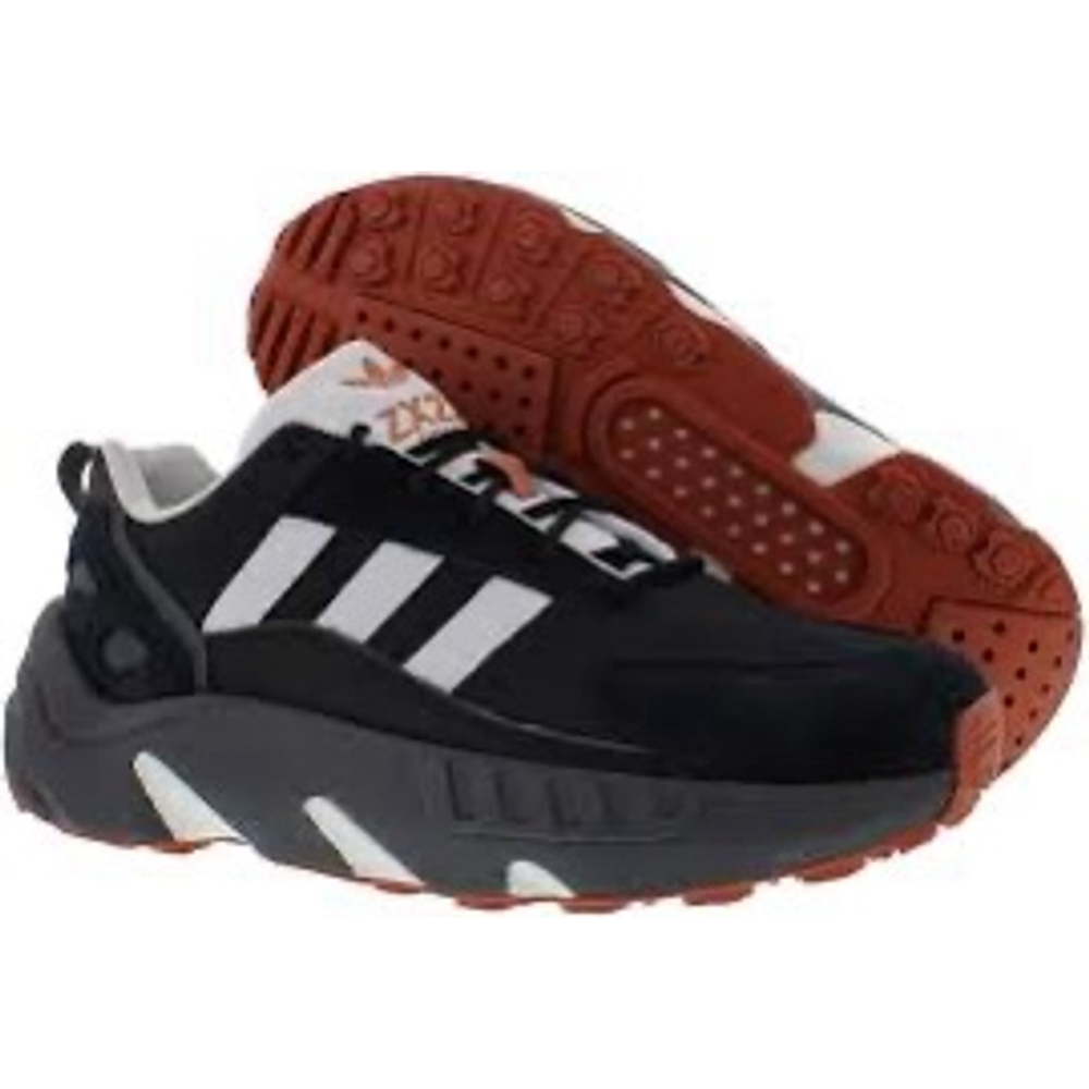 ADIDAS ZX22 BOOST | Black Gray Orange Sneakers 8.5